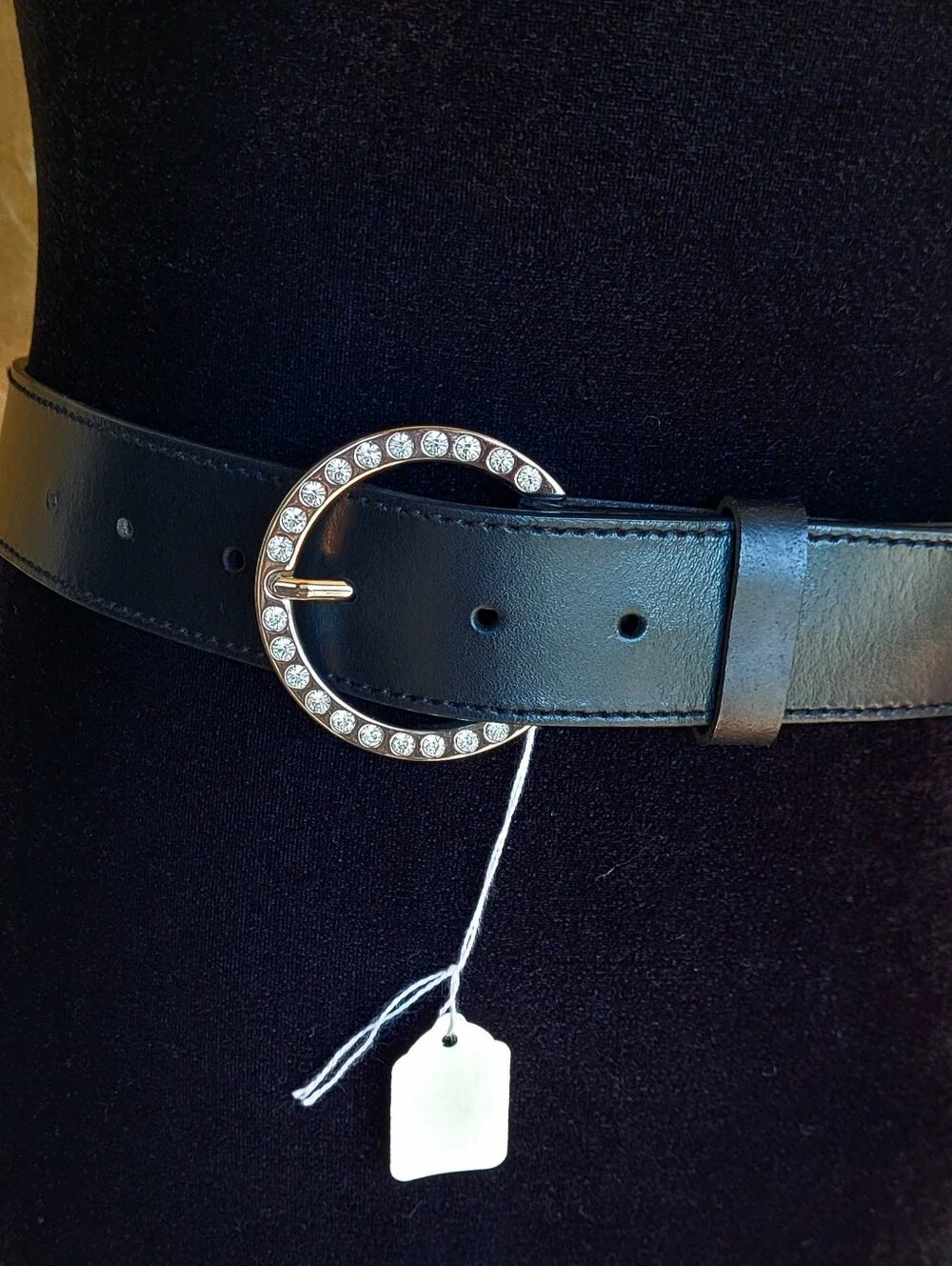 Harley-Davidson Women's Black Sparkling Crystal Logo Belt.  Cool Very Chic